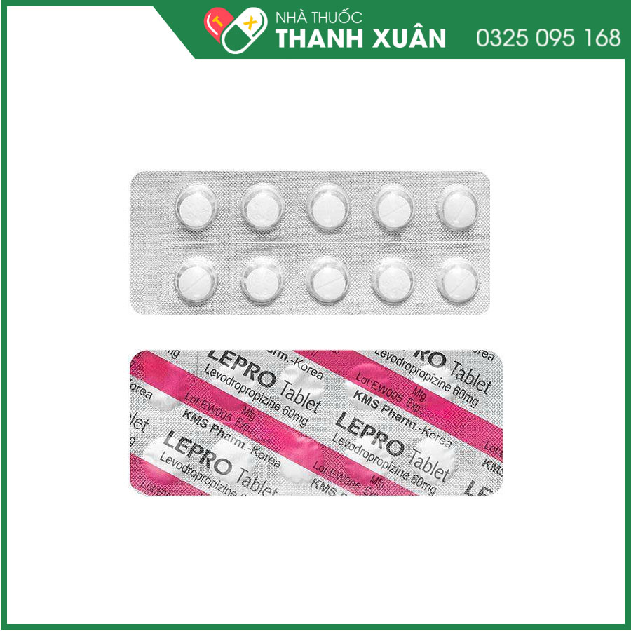 Lepro Tablet điều trị ho do các bệnh đường hô hấp